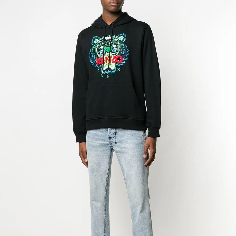 Kenzo Tiger Print Sweater Black
