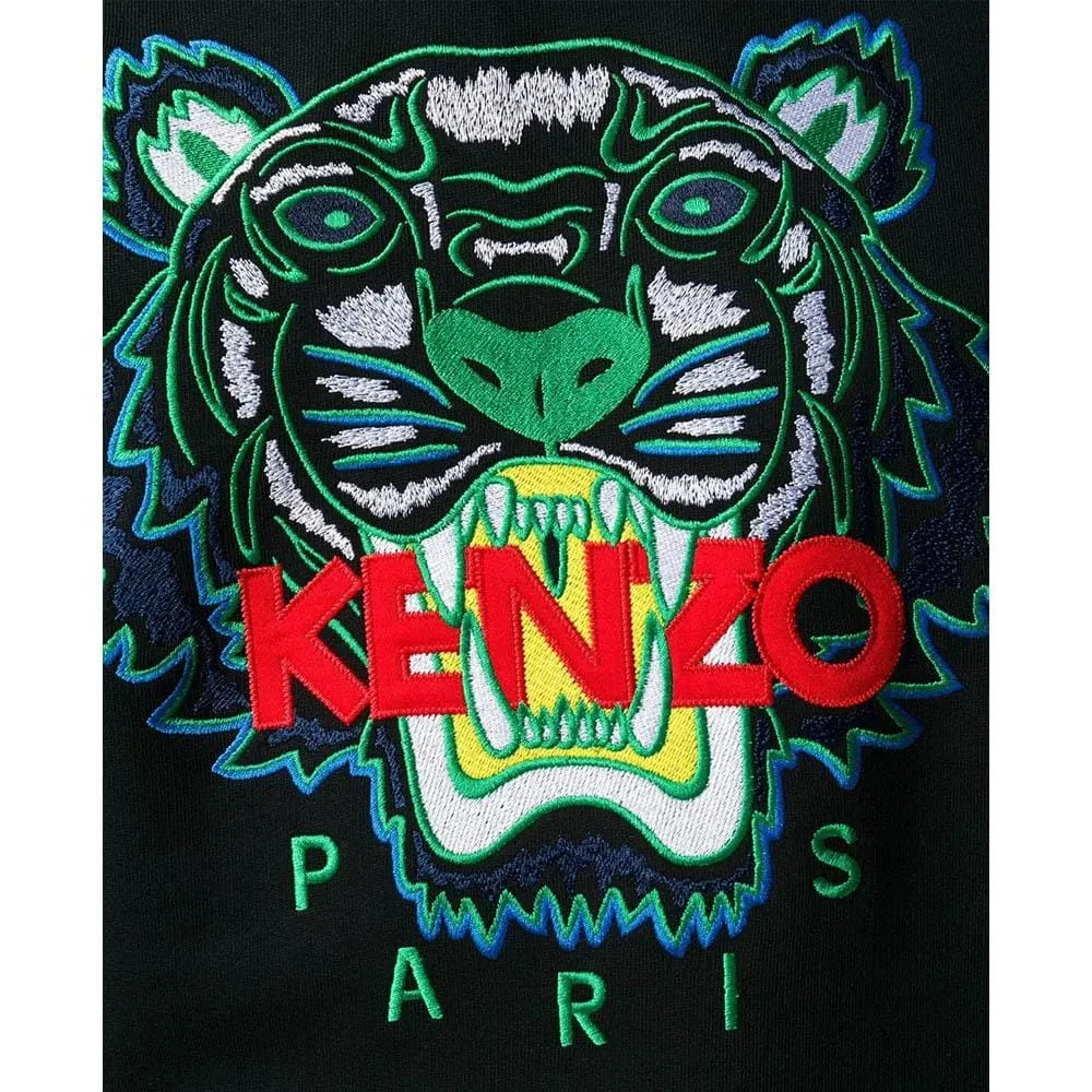 Kenzo Tiger Print Sweater Black