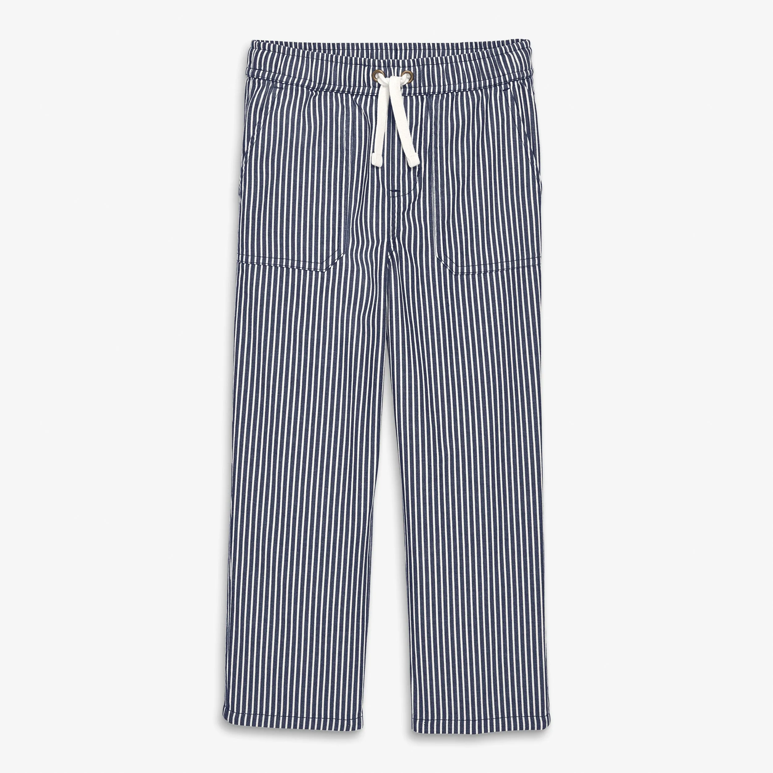 Kids stretch chino pocket pant in boardwalk stripe