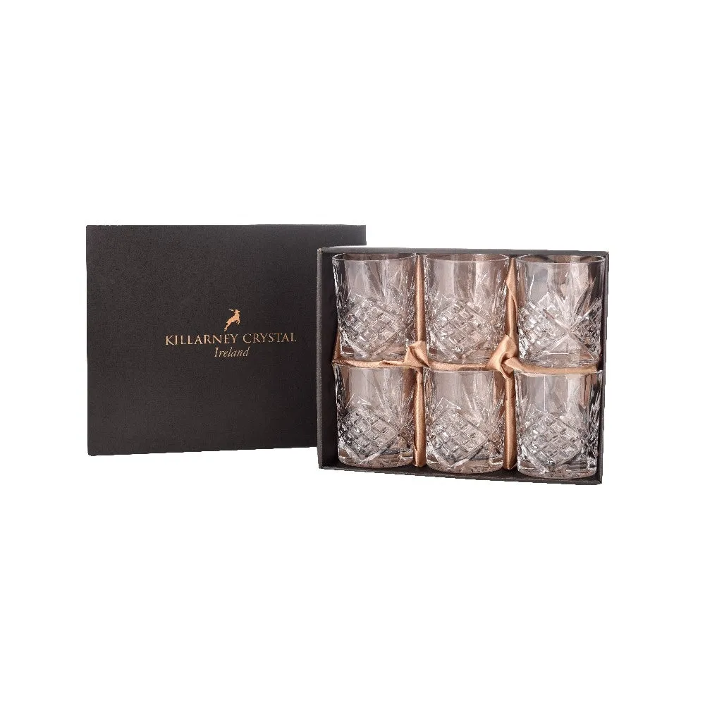 Killarney Crystal Trinity Whiskey Set of 6