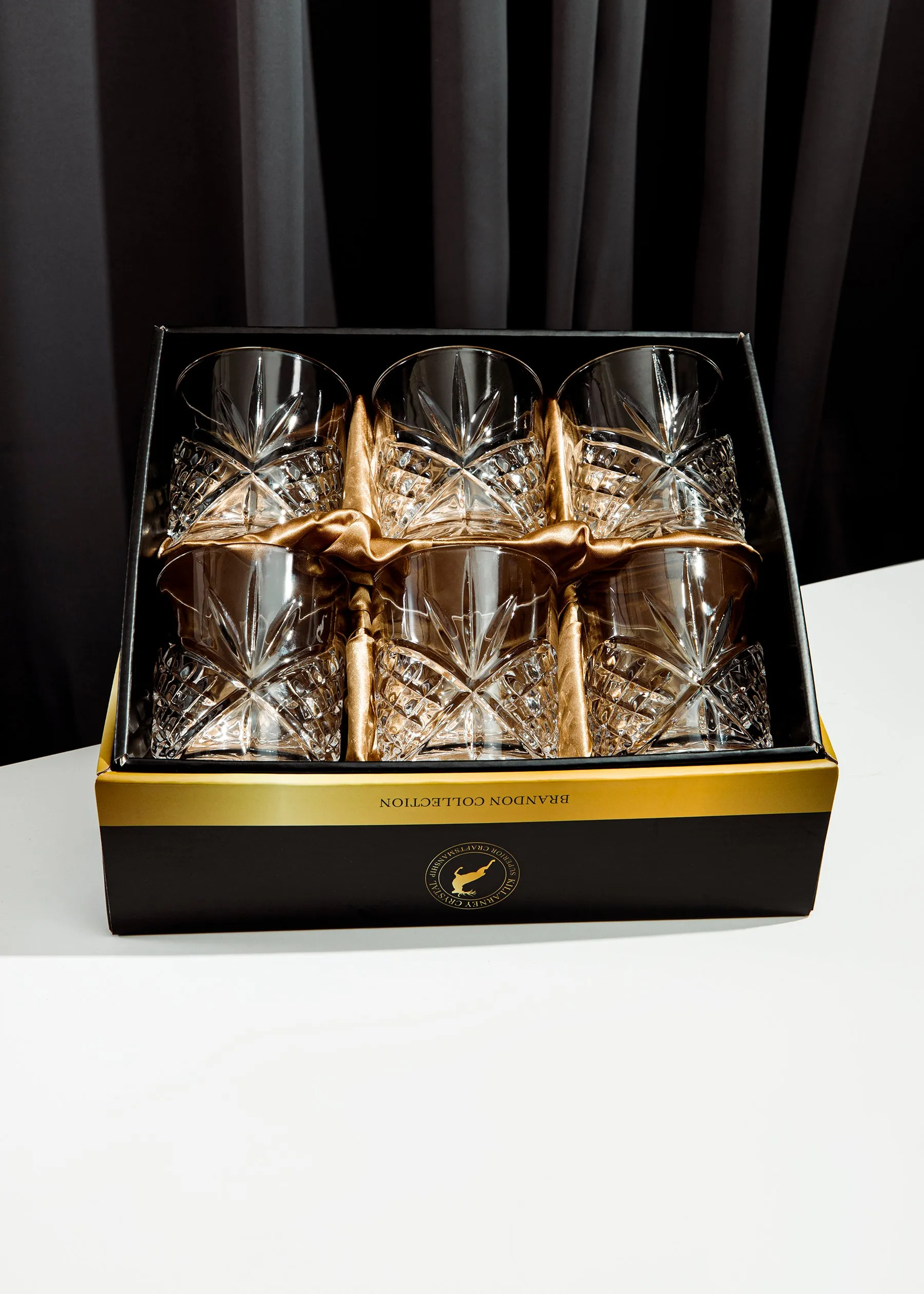Killarney Crystal Trinity Whiskey Set of 6