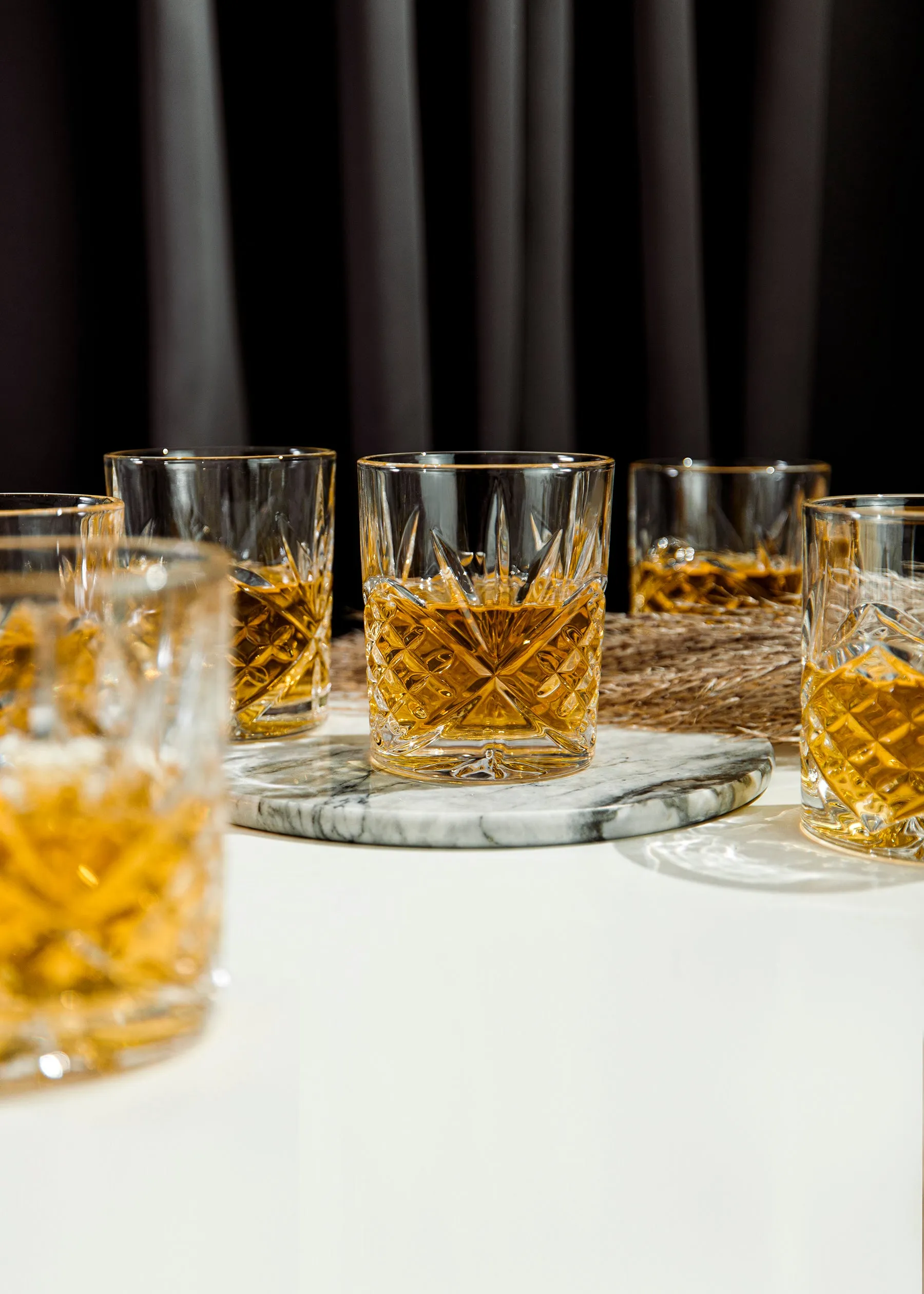 Killarney Crystal Trinity Whiskey Set of 6