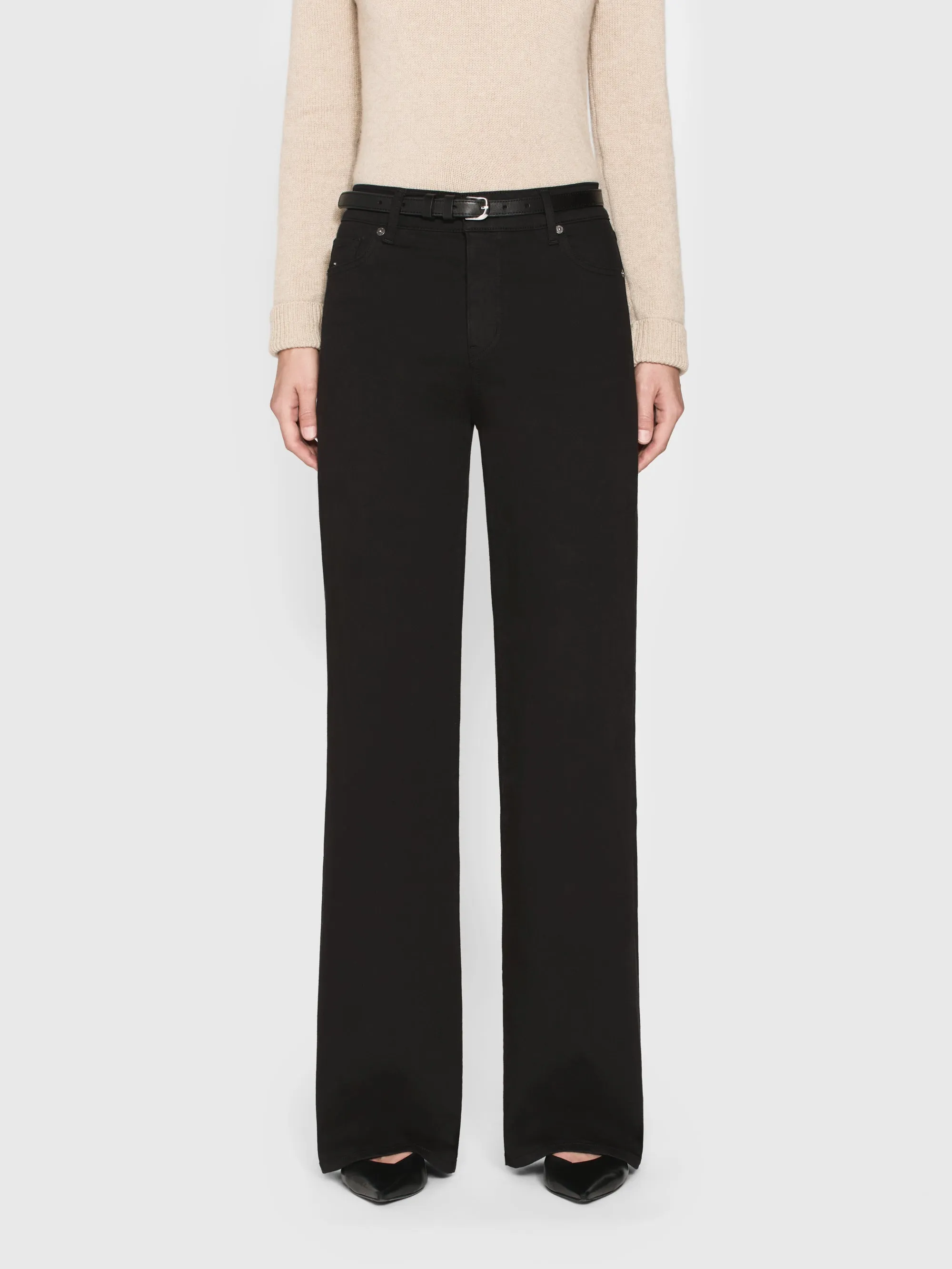 Le Slim Palazzo Long -- Black