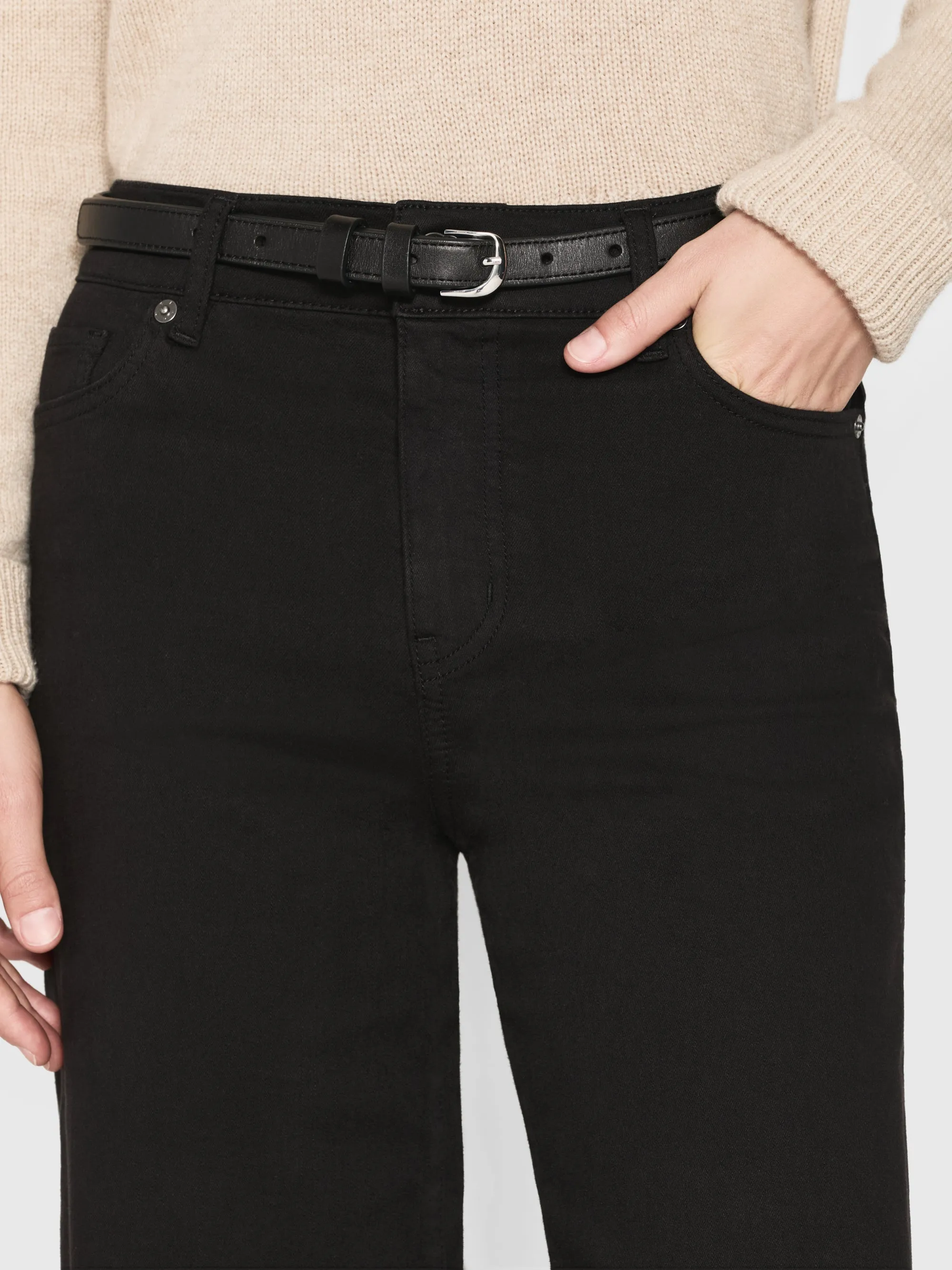 Le Slim Palazzo Long -- Black