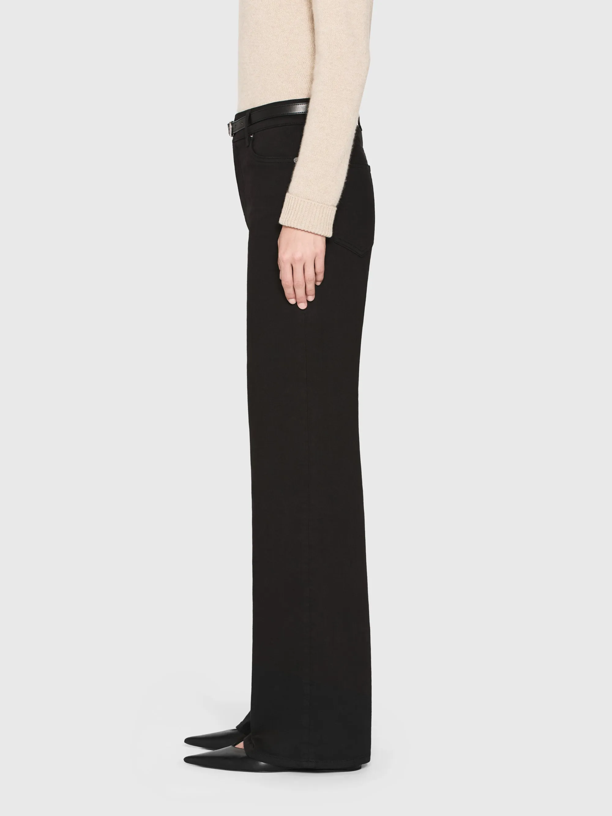 Le Slim Palazzo Long -- Black