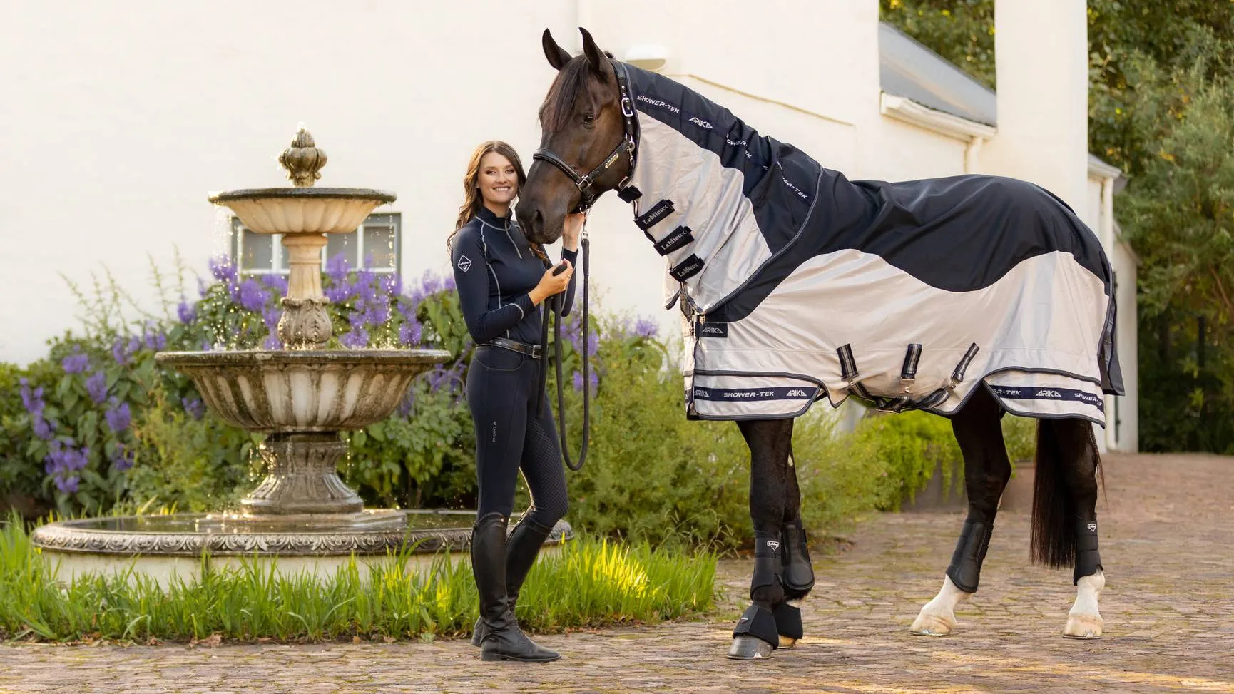 LeMieux Arika Shower-Tek Fly Rug Grey