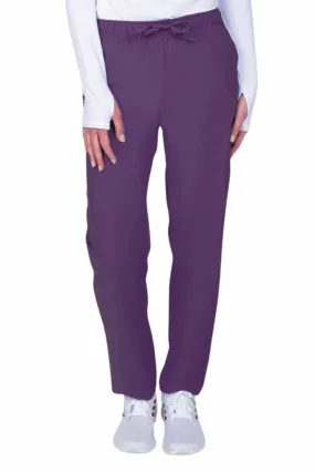 Luv Scrubs by MedWorks Women's Elastic Waist Cargo Pant | Eggplant
