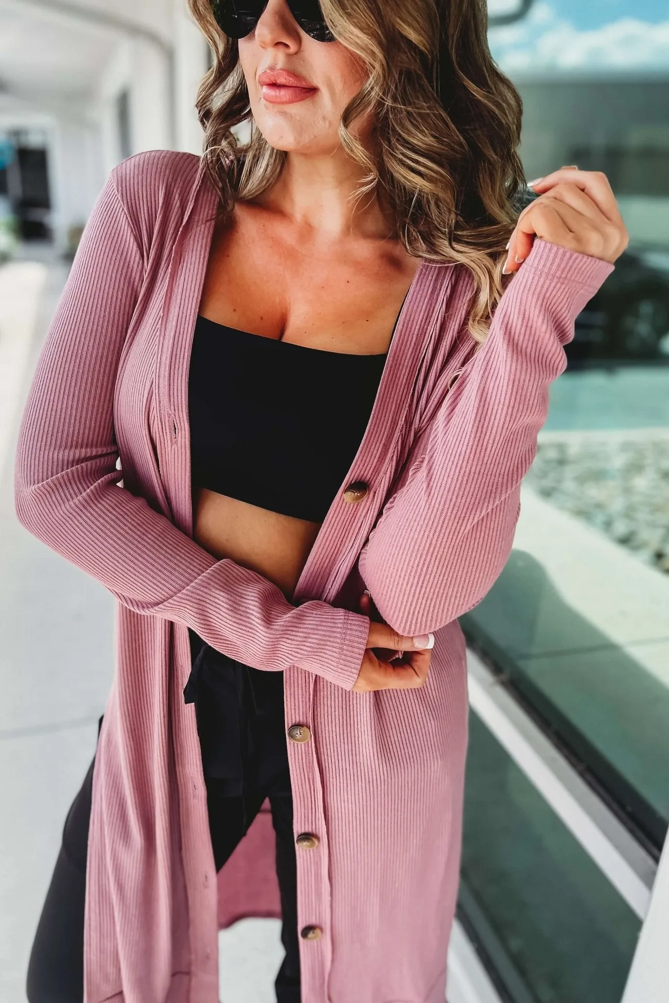 Made For You Ribbed Duster Cardigan