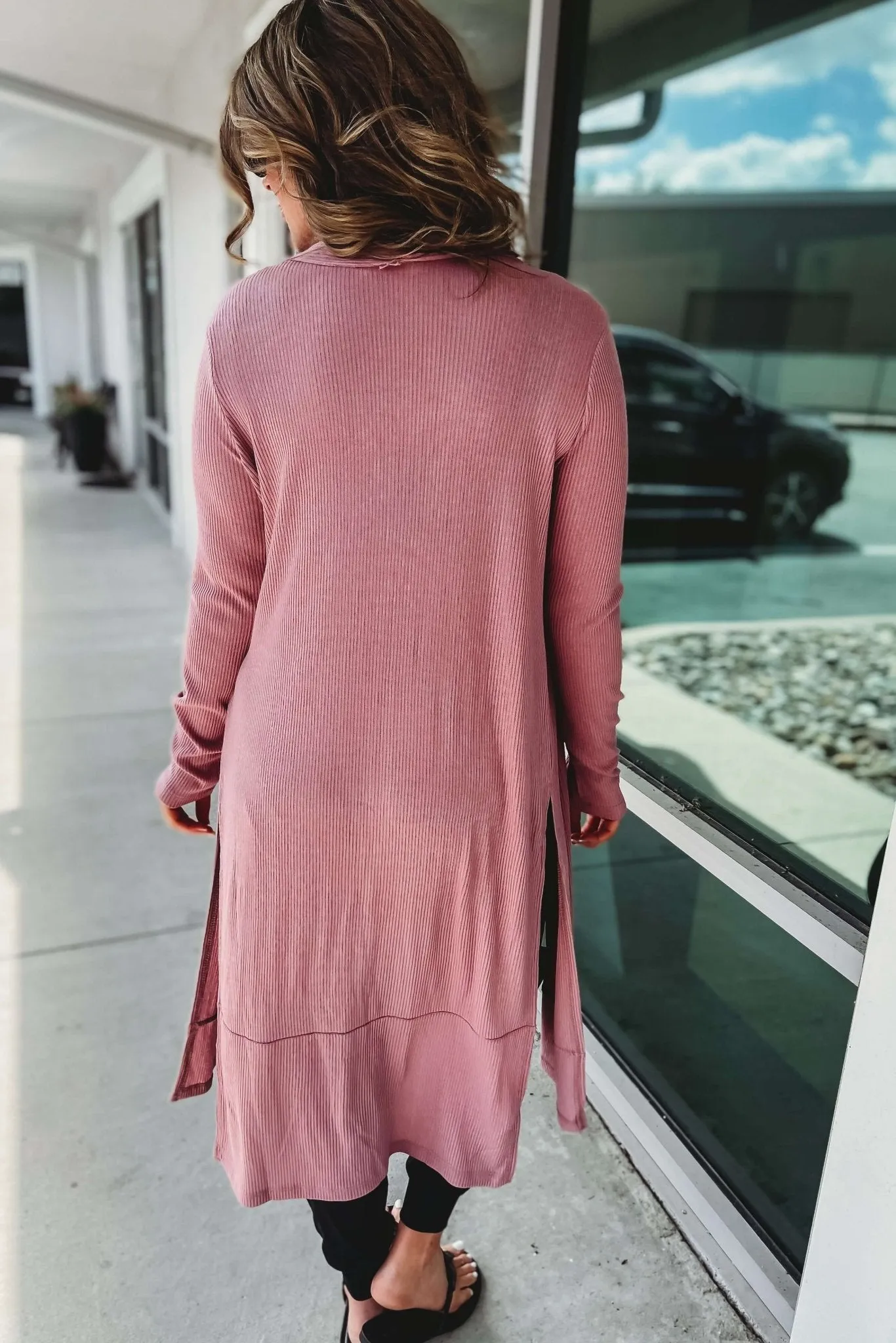 Made For You Ribbed Duster Cardigan
