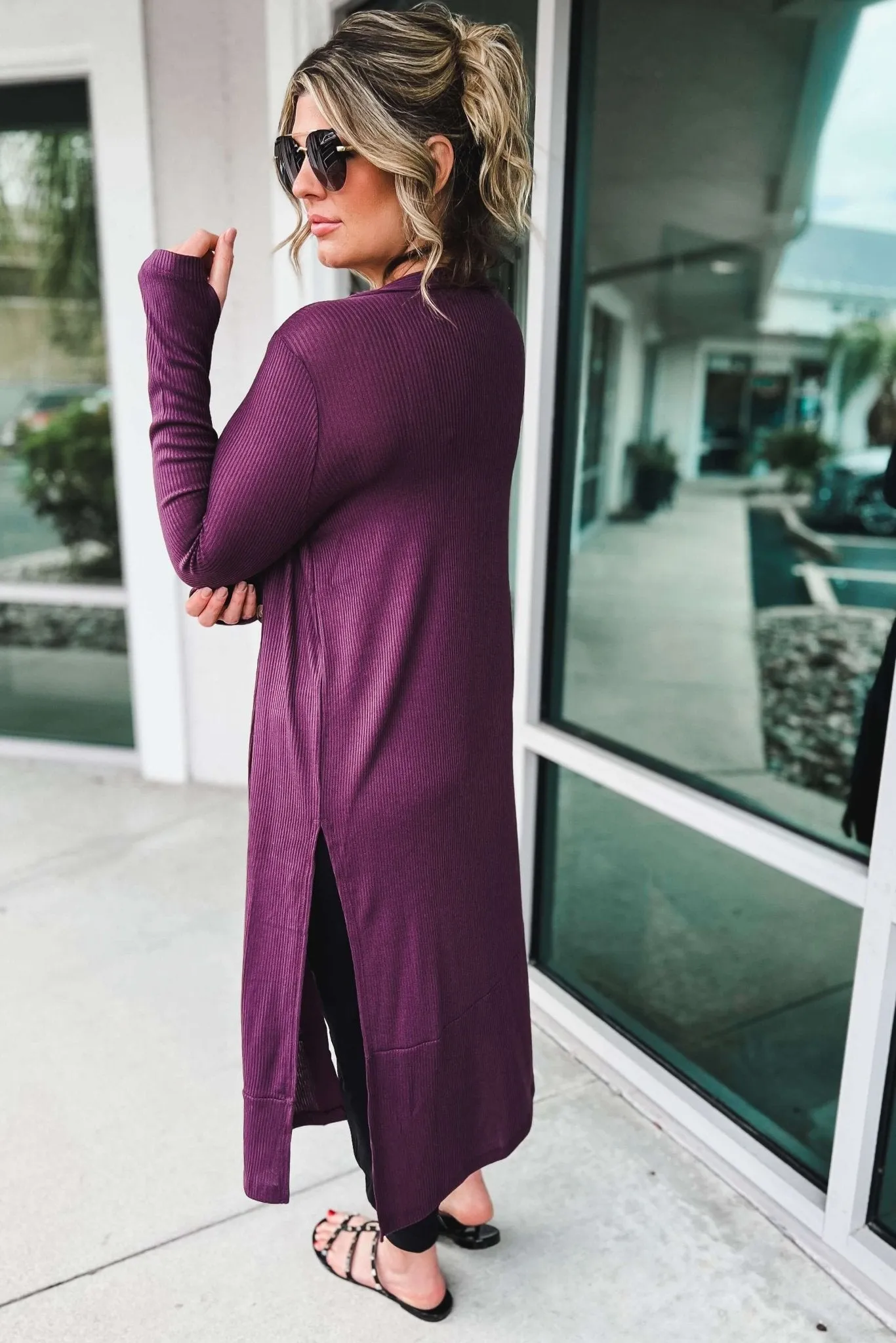 Made For You Ribbed Duster Cardigan