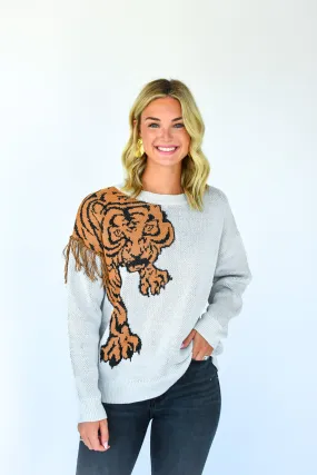 Make My Heart Roar Tiger Sweater