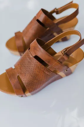 Mallory Whiskey Cork Bottom Wedge
