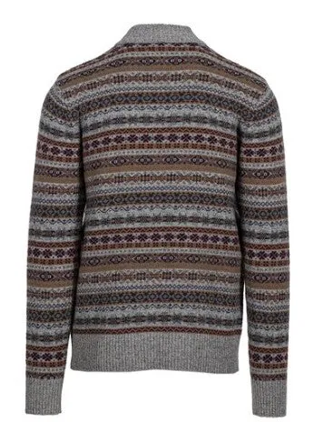 Men's Fairisle 1/4 Zip Sweater