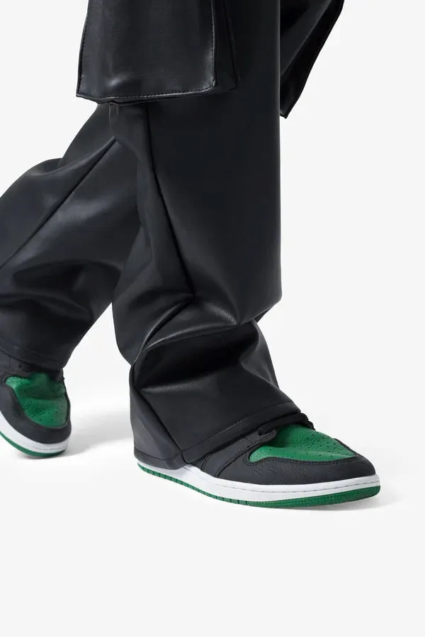 Men's Lambskin Leather Baggy Fit Utility Pants MP34