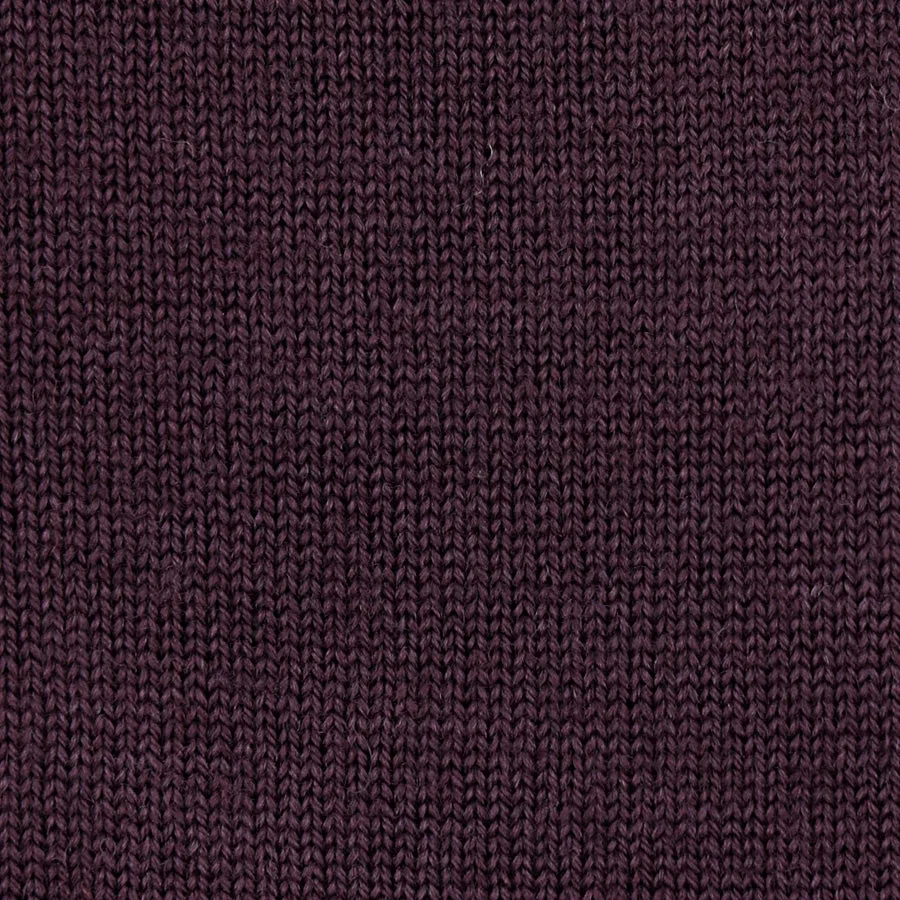 Merino Wool Sleeveless Cardigan - Eggplant