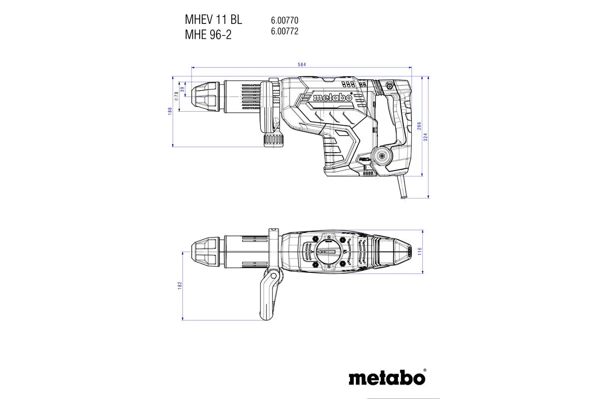 Metabo | Chipping Hammer MHEV 11 BL | 600770500
