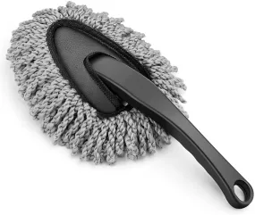 Microfiber Mini Car Cleaning Duster with Handle Detailing Brush for Car Interior & Exterior