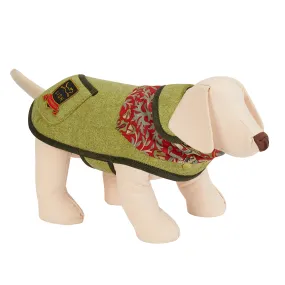 Morris Fern Green Harris Tweed Dog Coat