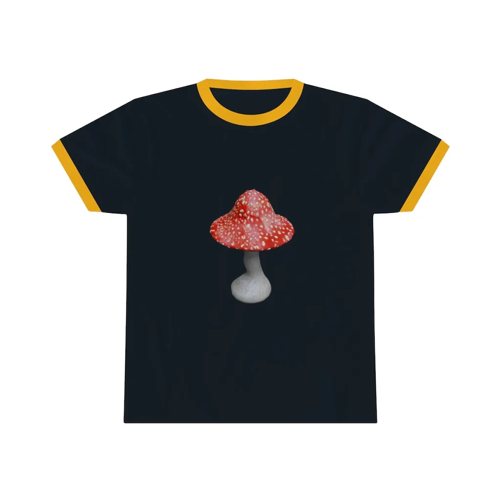 Mushroom Unisex Ringer Tee