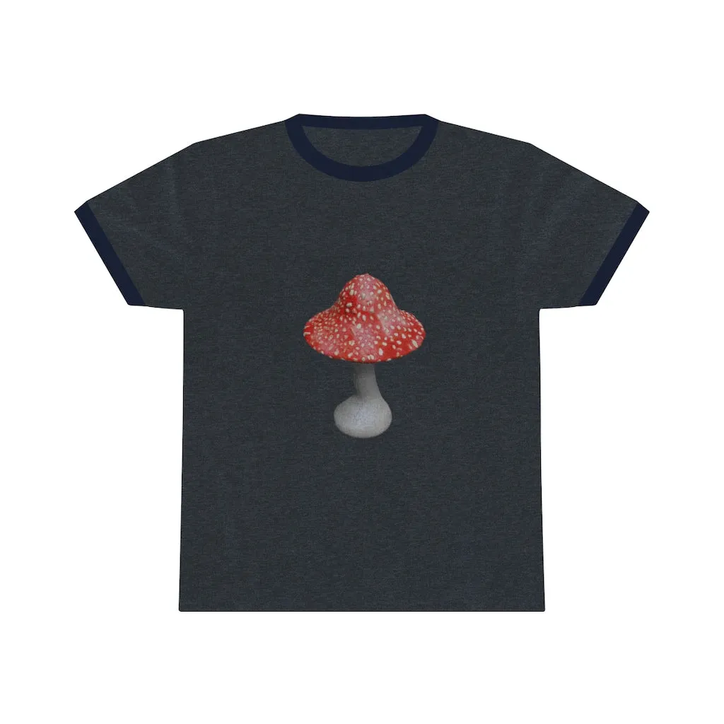 Mushroom Unisex Ringer Tee