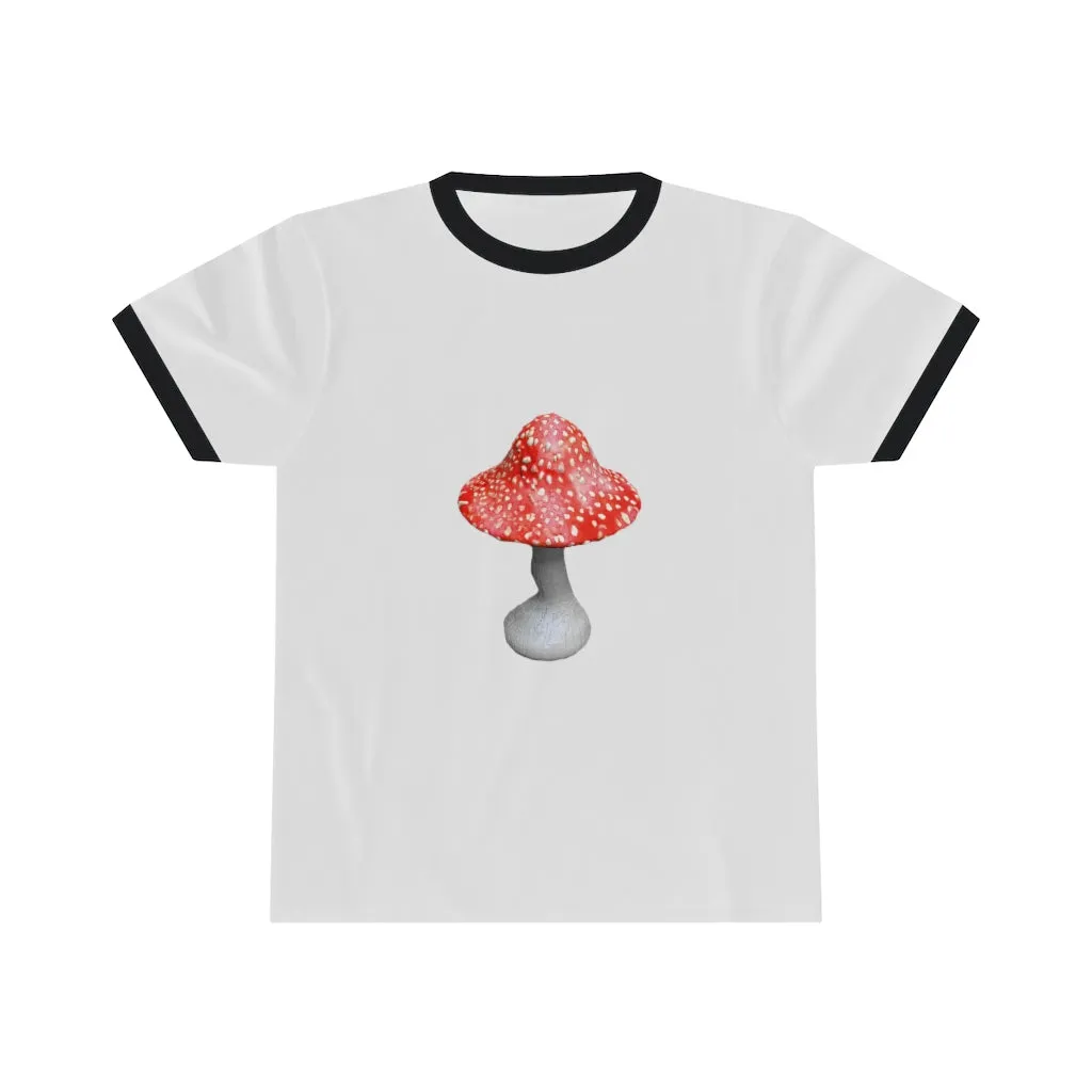 Mushroom Unisex Ringer Tee