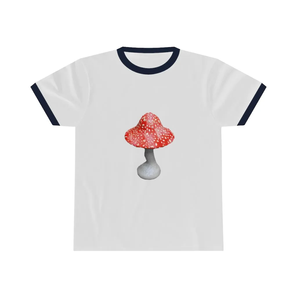 Mushroom Unisex Ringer Tee