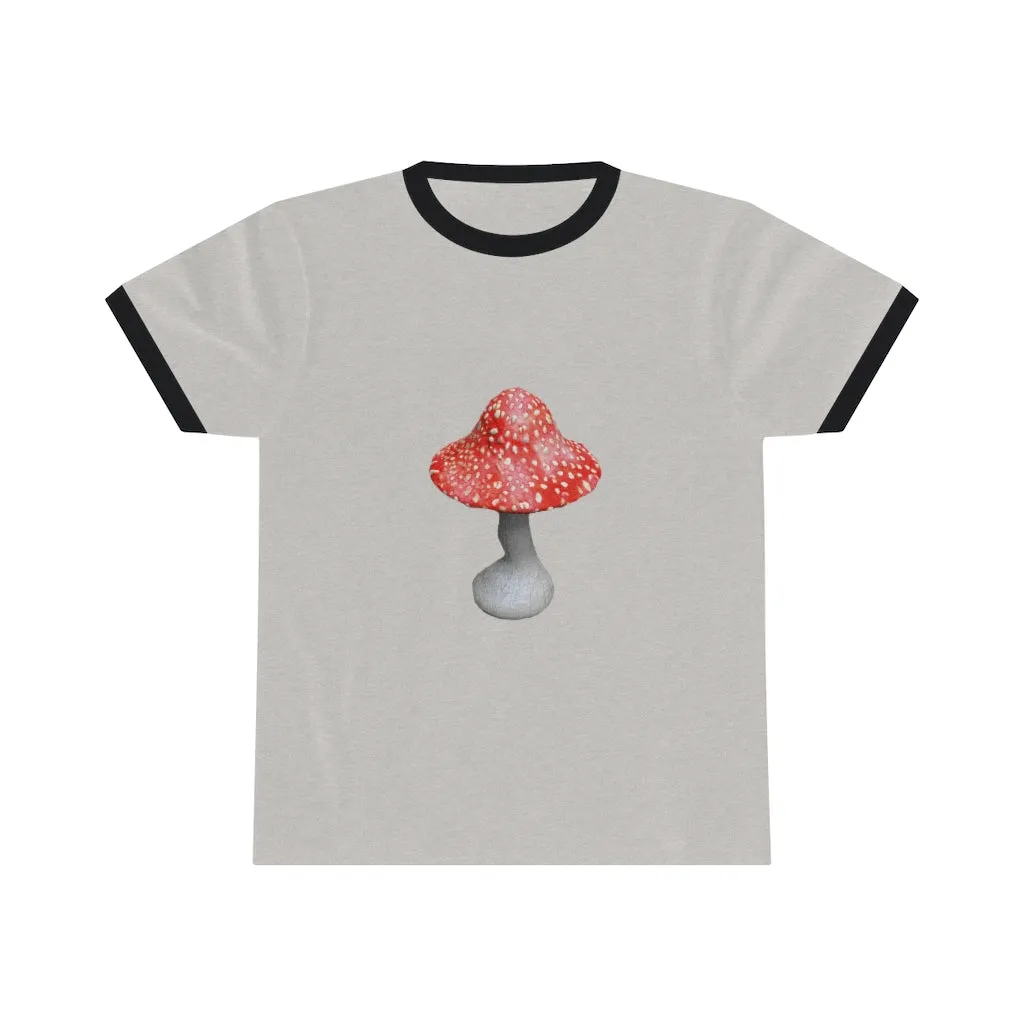 Mushroom Unisex Ringer Tee