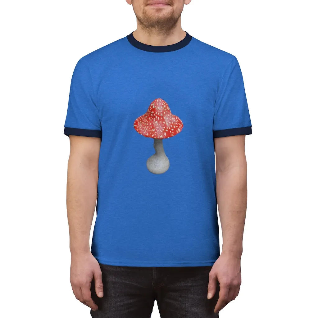 Mushroom Unisex Ringer Tee