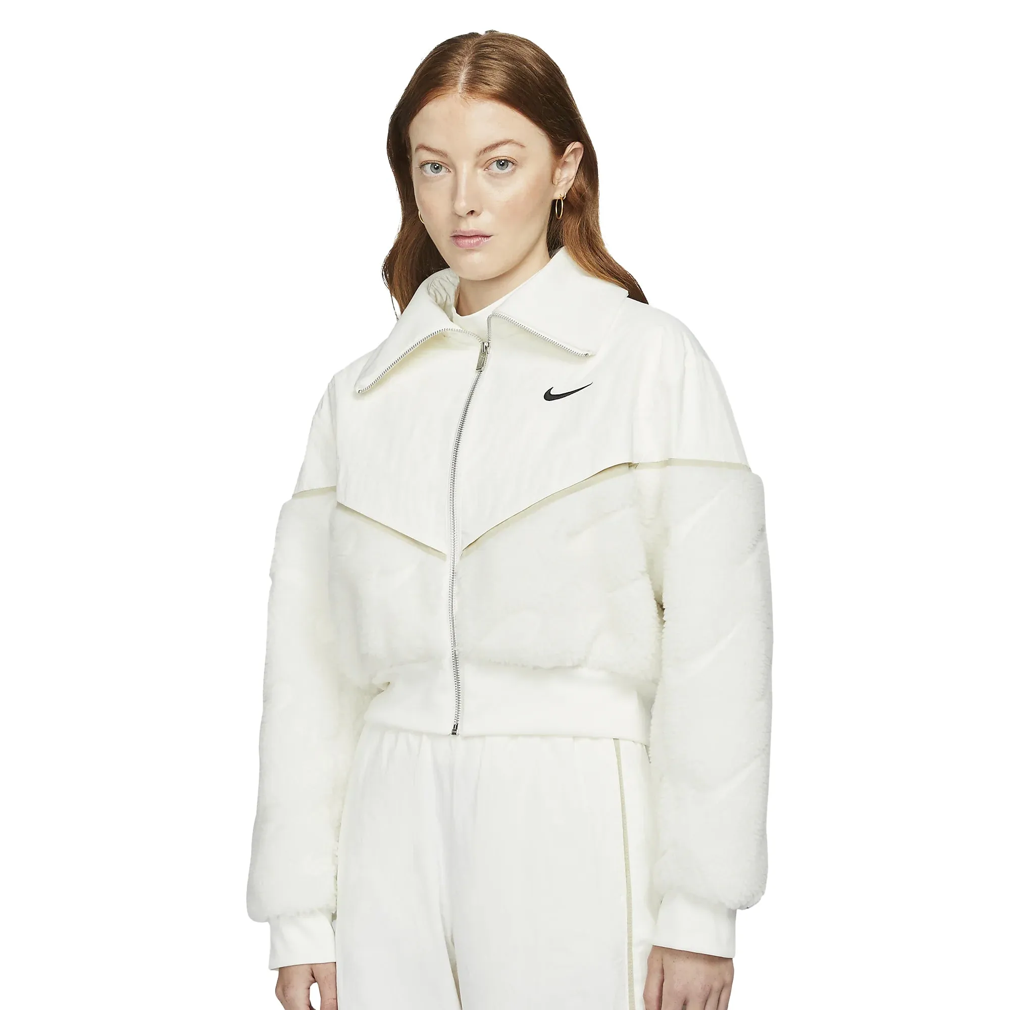 Nike Womens Sportswear Icon Clash Jacket 'Sail/Rattan'