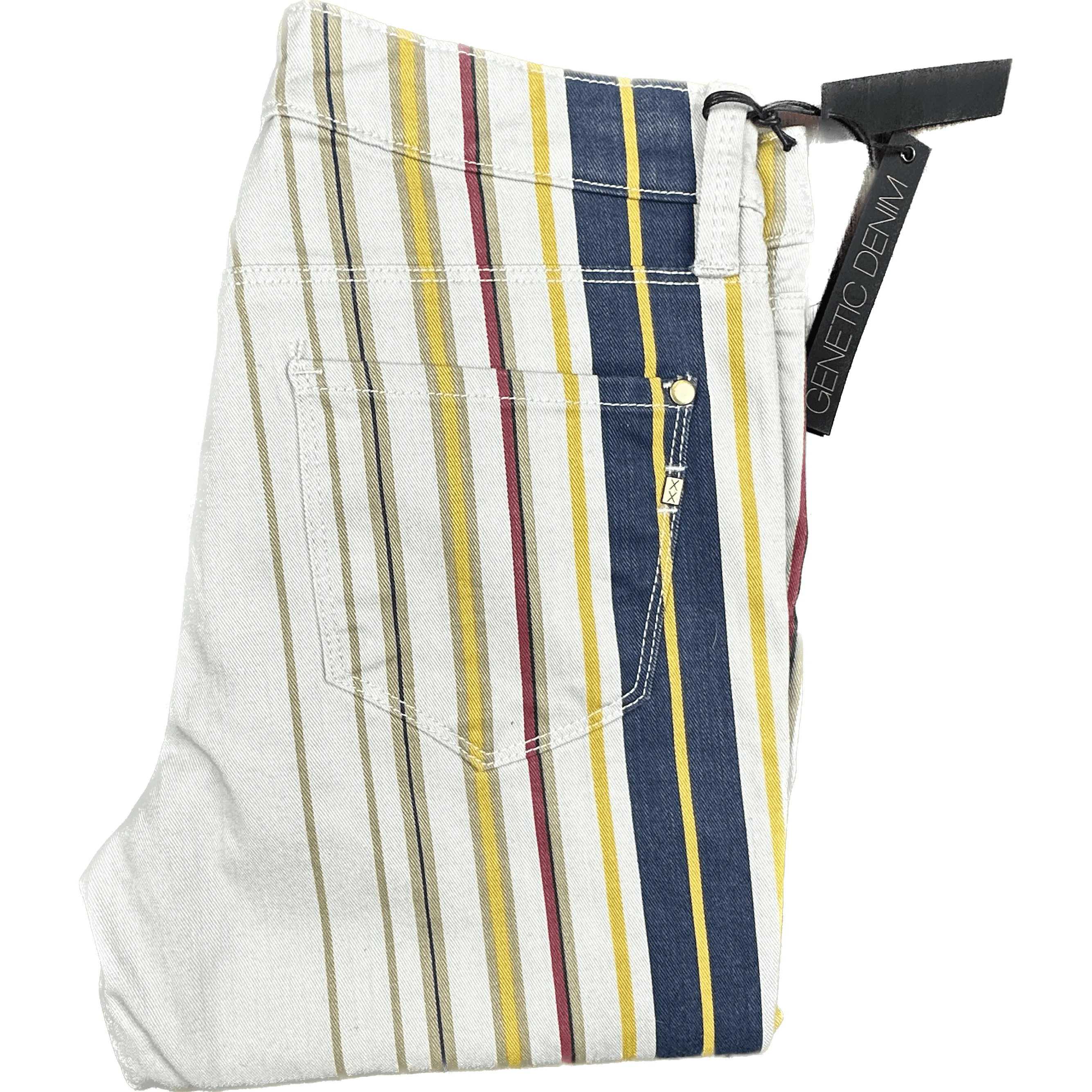 NWT - Genetic Denim USA Made 'The Shya' Striped Jeans - Size 26