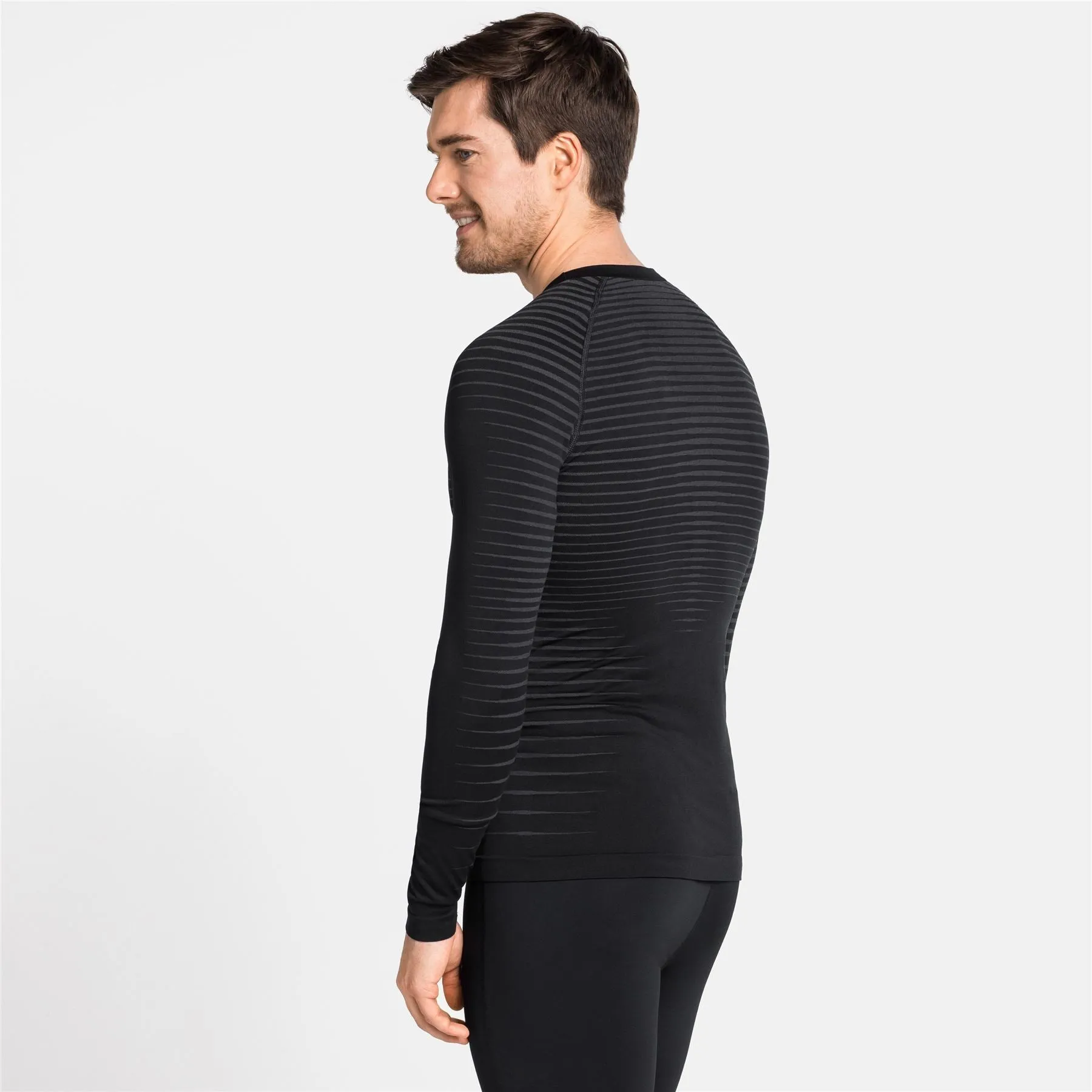 Odlo Performance Light Men's Running Top - Crew Neck Long Sleeve