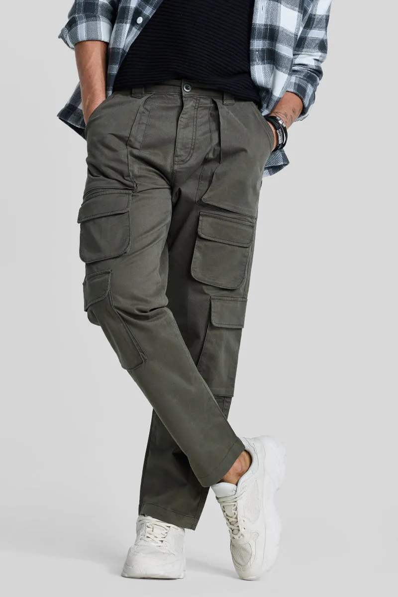 Olive Relaxed Fit Cargo Pants