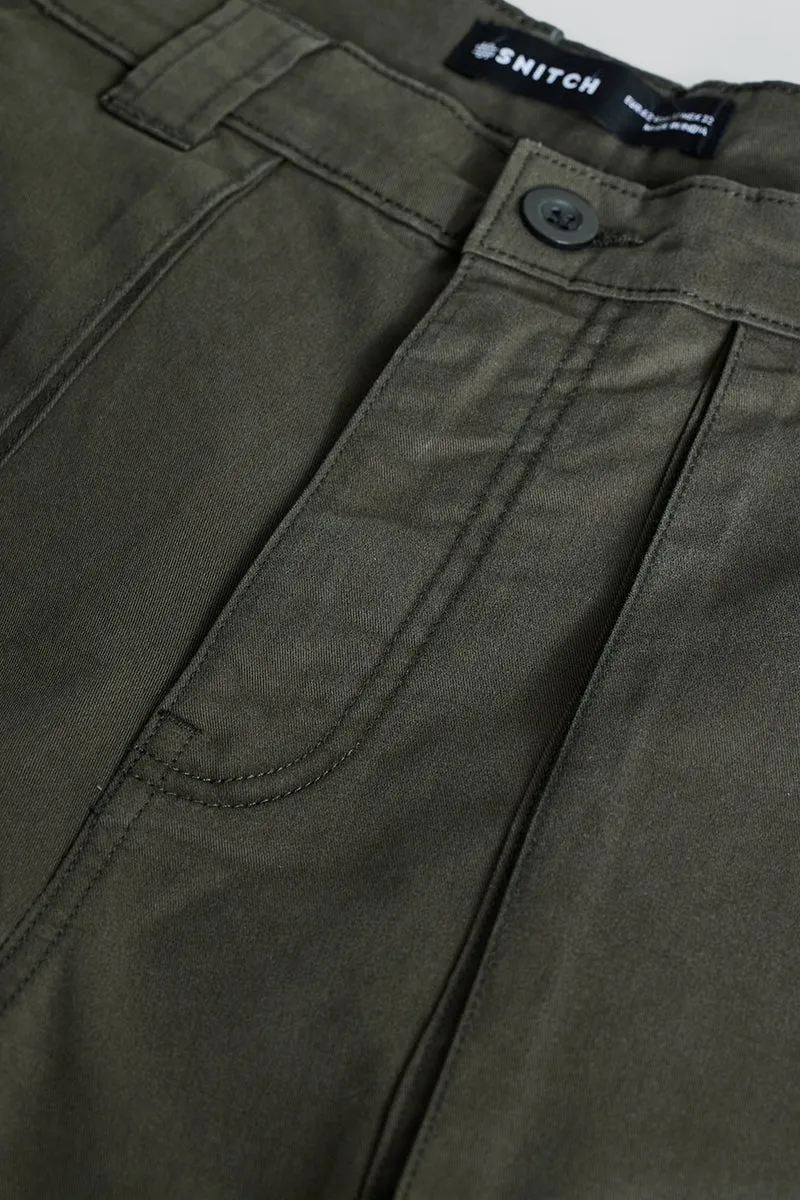 Olive Relaxed Fit Cargo Pants
