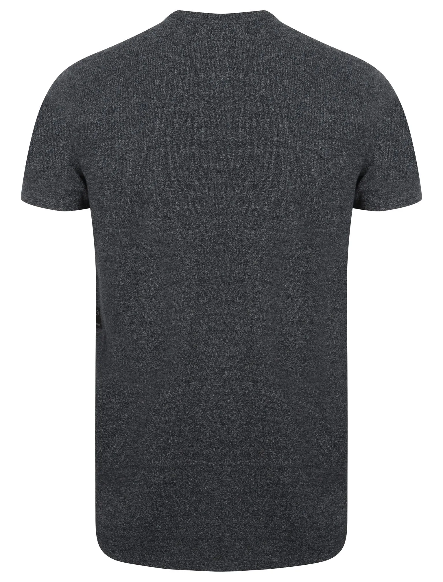 Pablo Crew Neck T-Shirt with Micro Pique Texture in Sapphire - Dissident