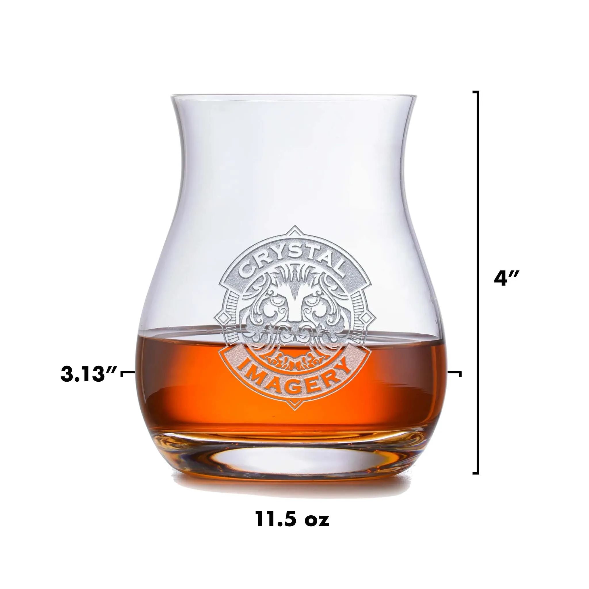 Personalized Crystal Canadian Whiskey Glass