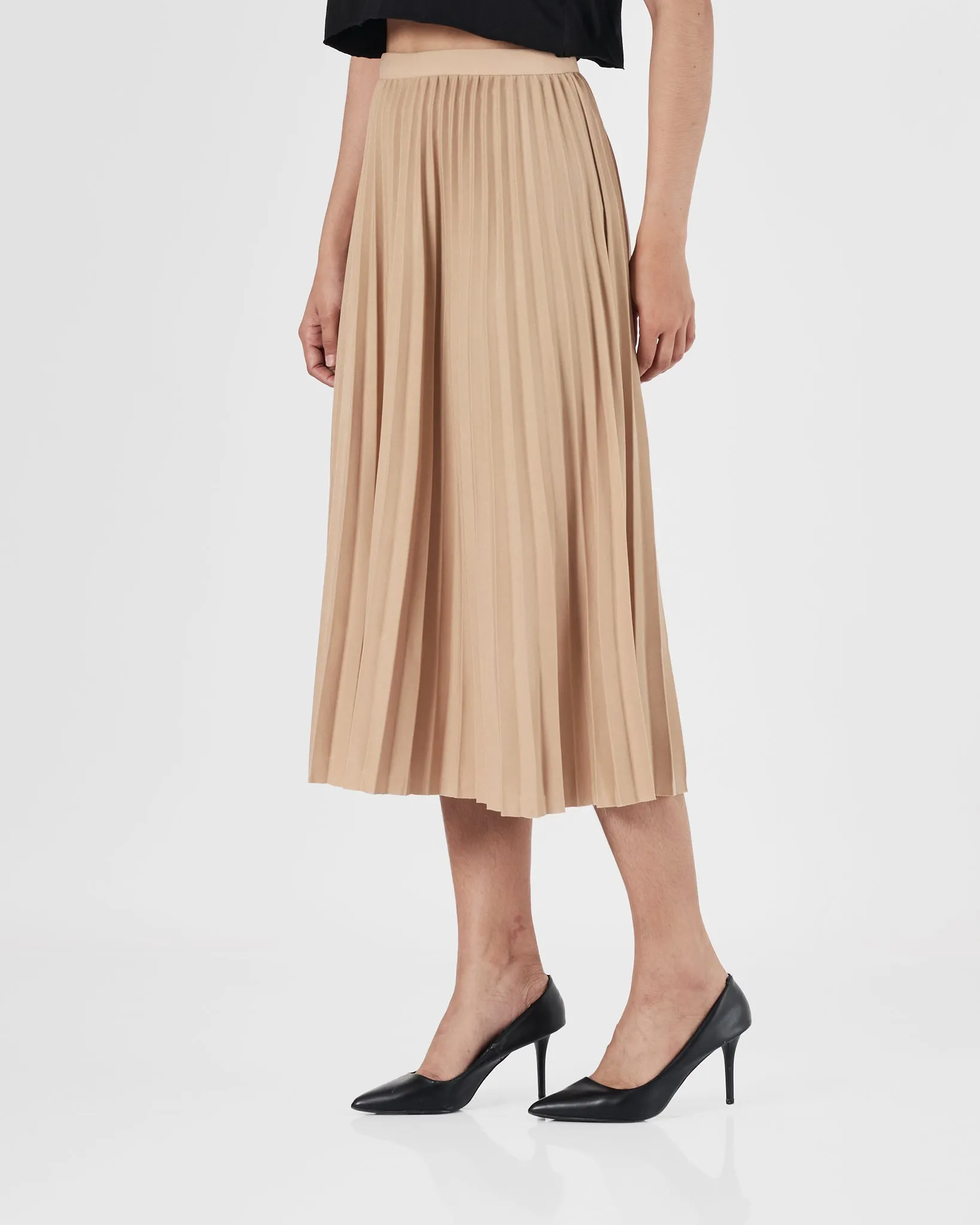 Pleated Lady Cream Skirts 15.90