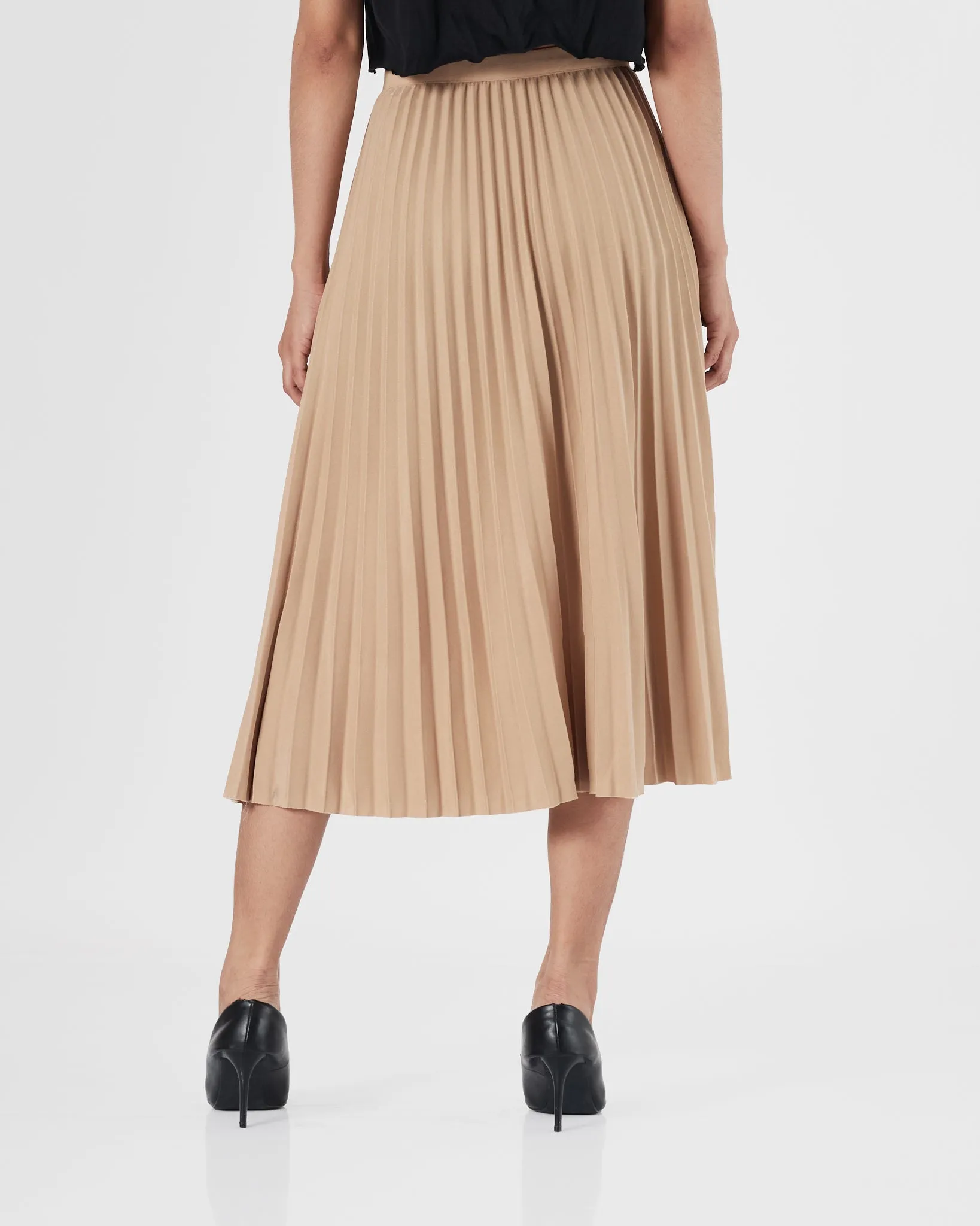 Pleated Lady Cream Skirts 15.90