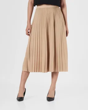 Pleated Lady Cream Skirts 15.90
