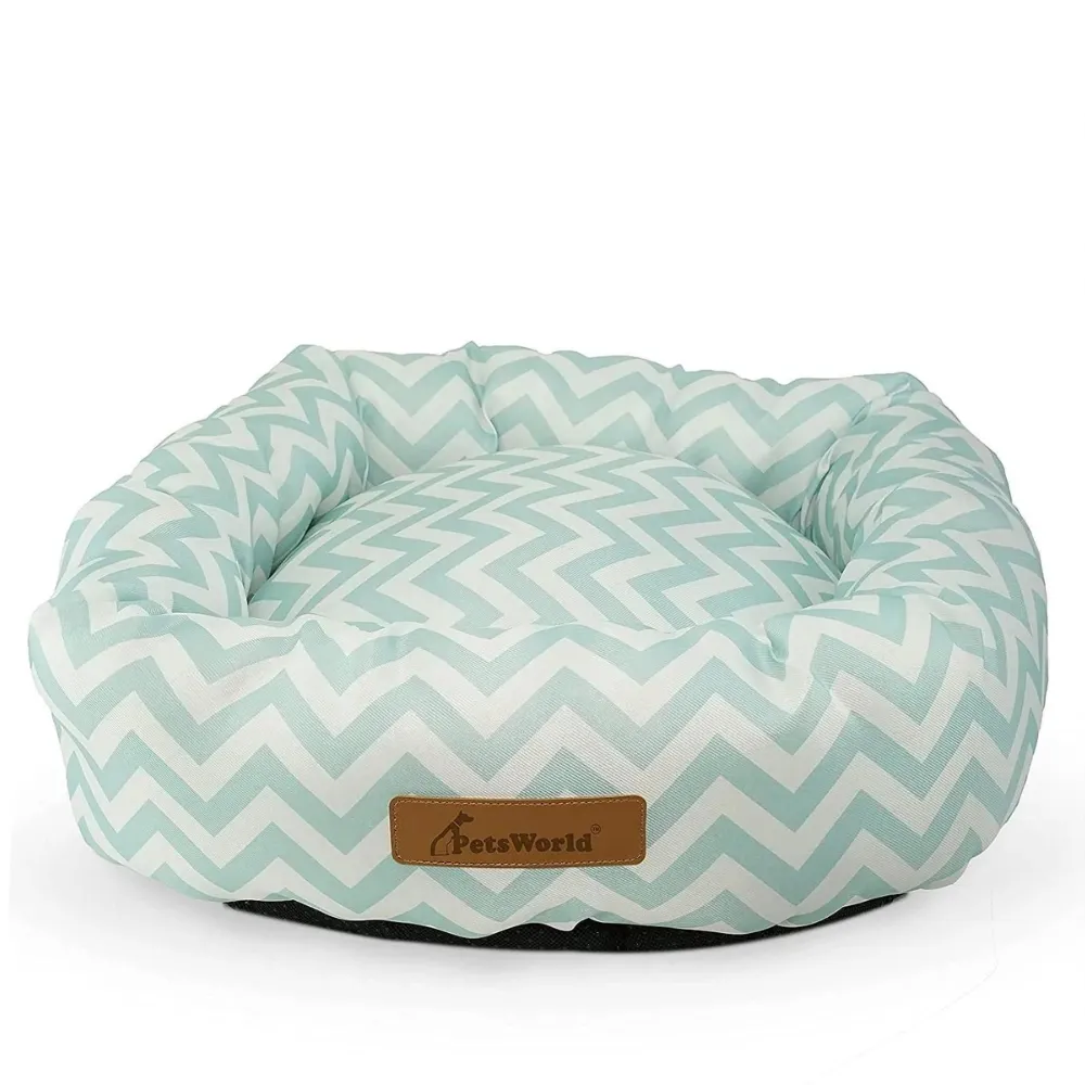 Plush Round Donut Bed. |  (13L x 27W x 6H inches)