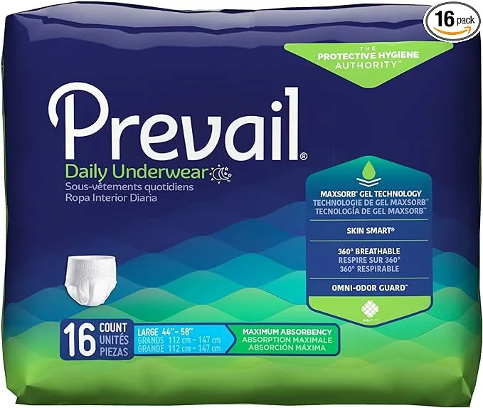 Prevail Brief Underwear Large 16ct Pvs-513