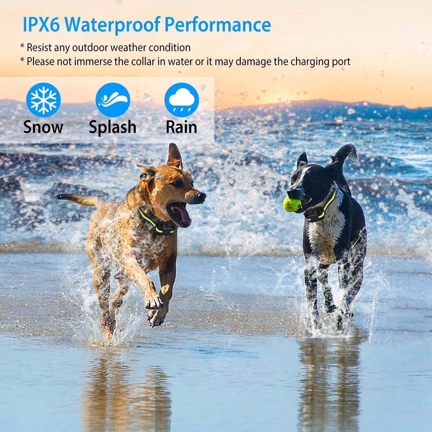Rechargeable Waterproof Beep Vibration Static Stimulation Bark Stopper