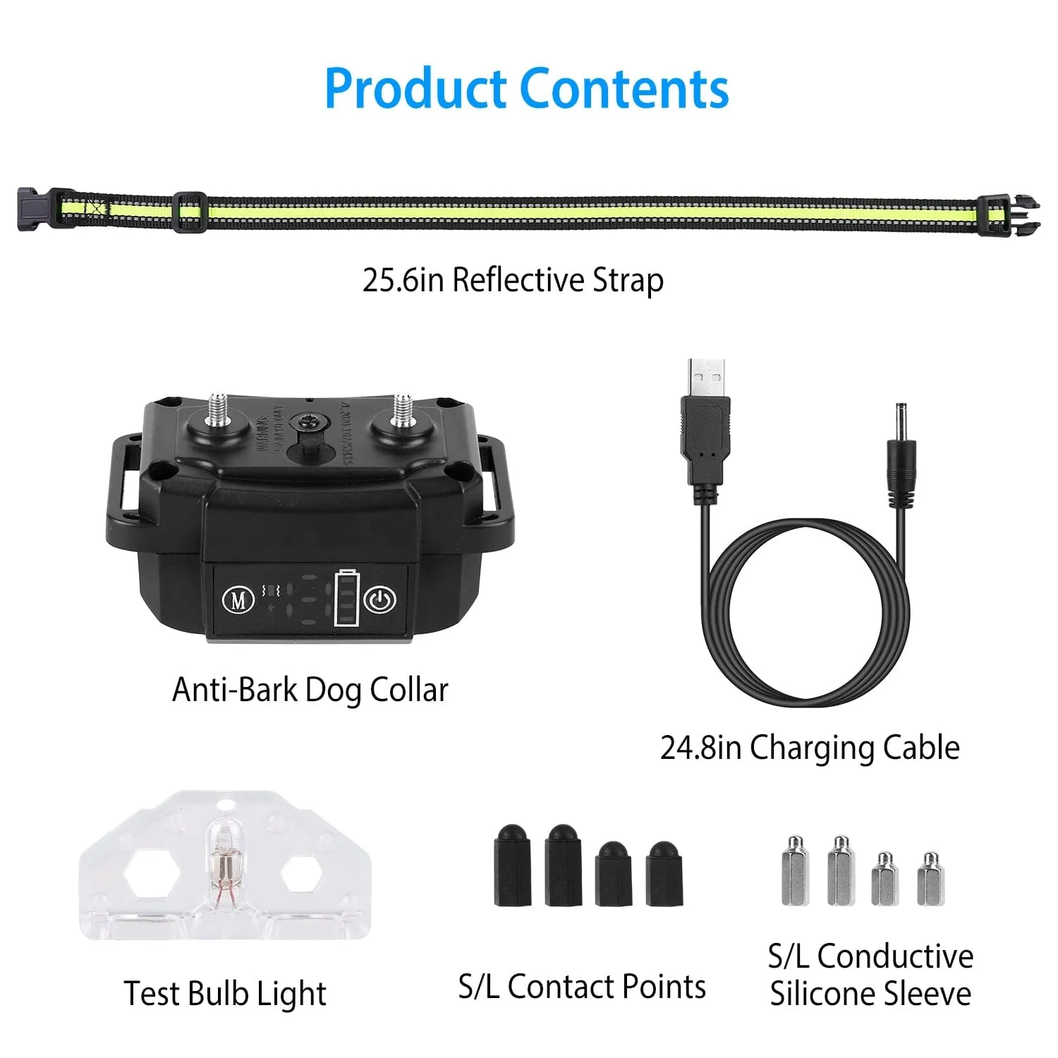 Rechargeable Waterproof Beep Vibration Static Stimulation Bark Stopper