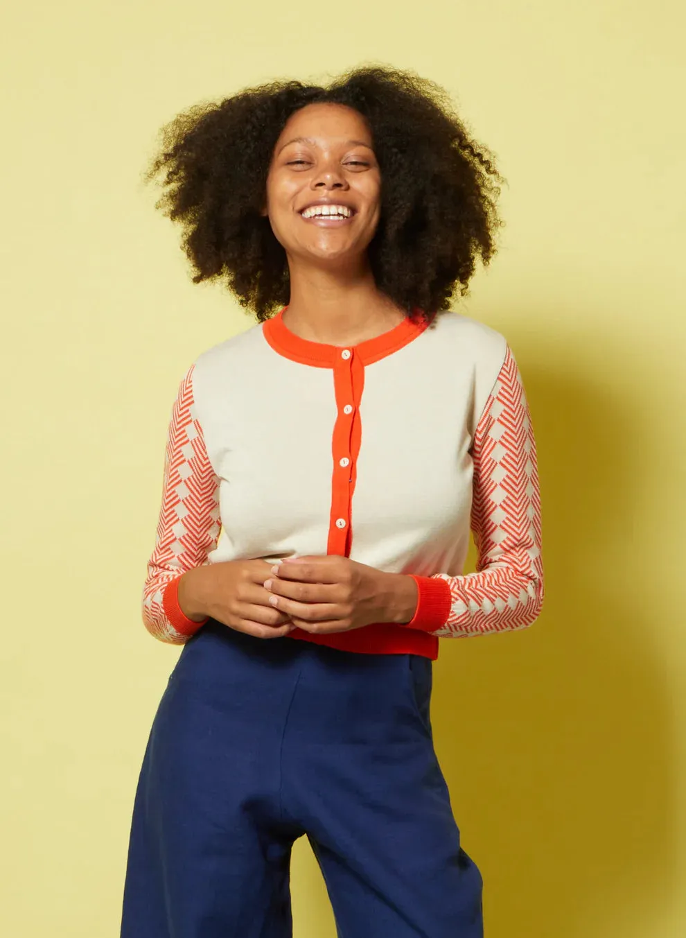 Red Large Tiger Vera Cardigan by Palava