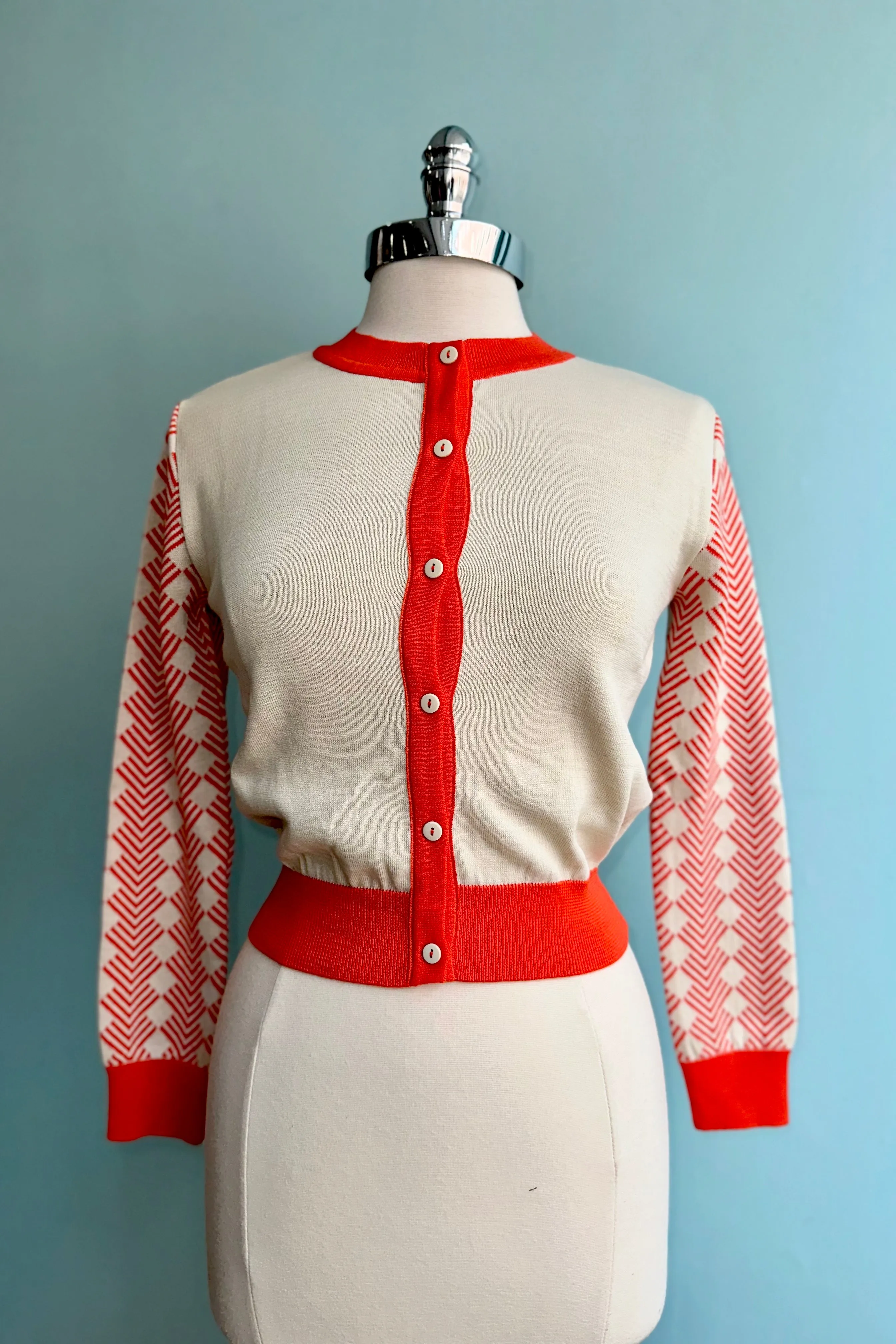 Red Large Tiger Vera Cardigan by Palava