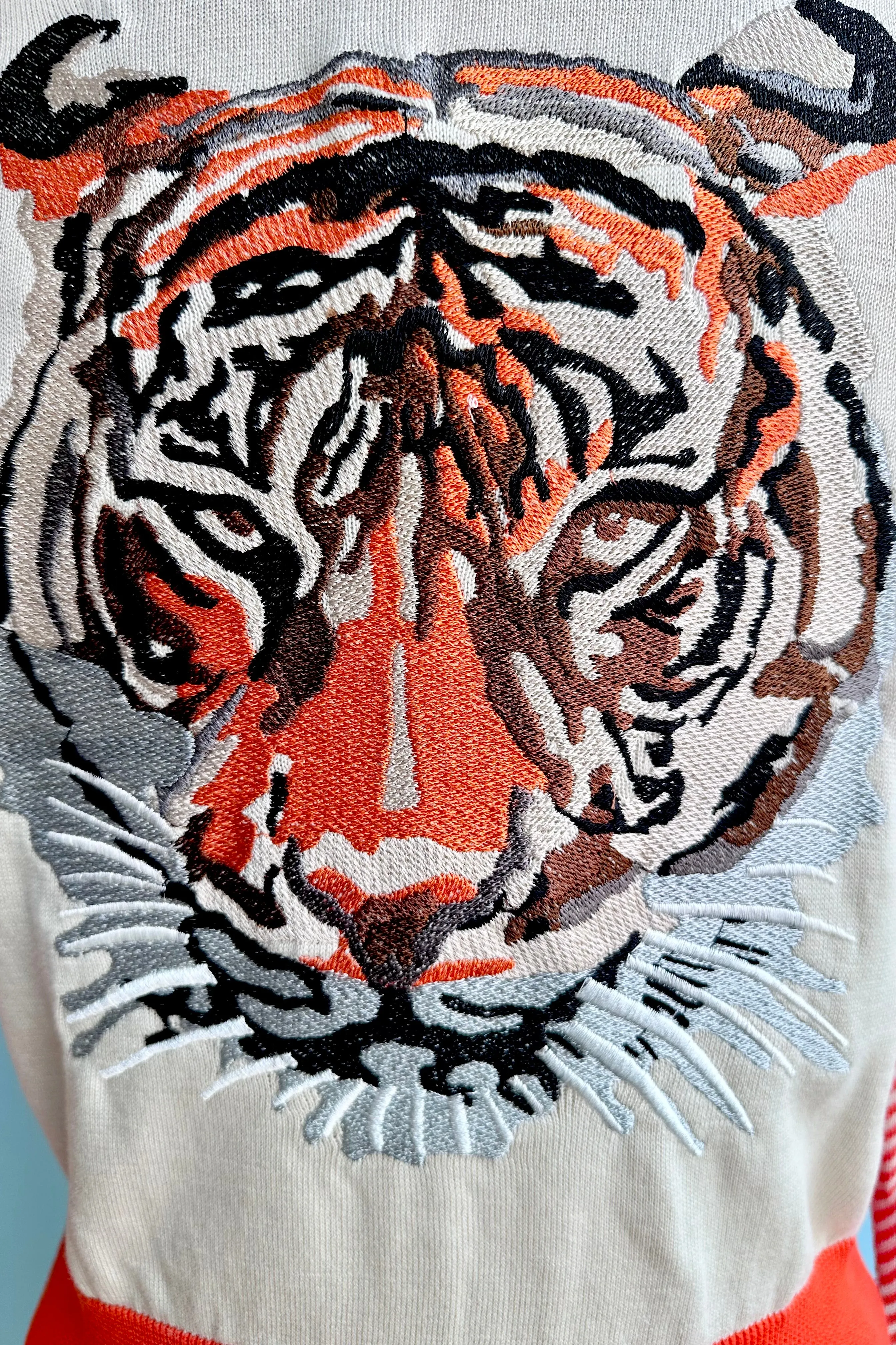Red Large Tiger Vera Cardigan by Palava