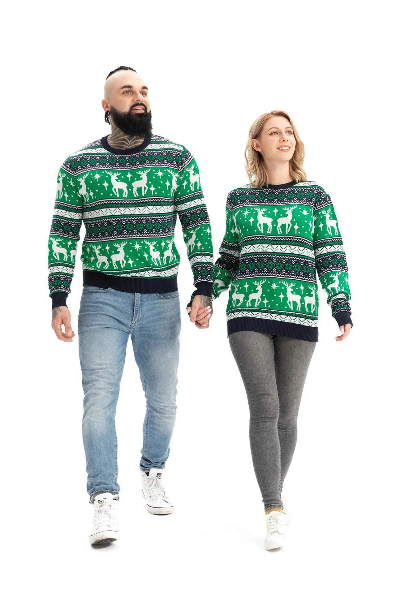 Reindeer on Repeat Green | Men