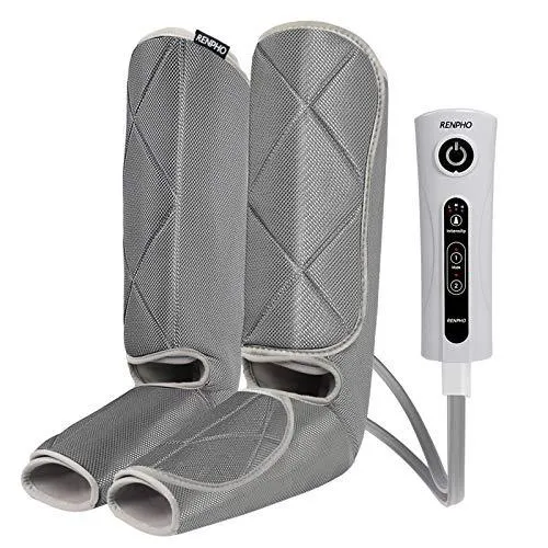 RENPHO Leg Massager for Relaxation, Compression Massage for Foot and Calf , with 3 Intensity 2 Modes, Useful for Circulation and Leg Muscle Fatigue Relief, Mothers Day Gifts