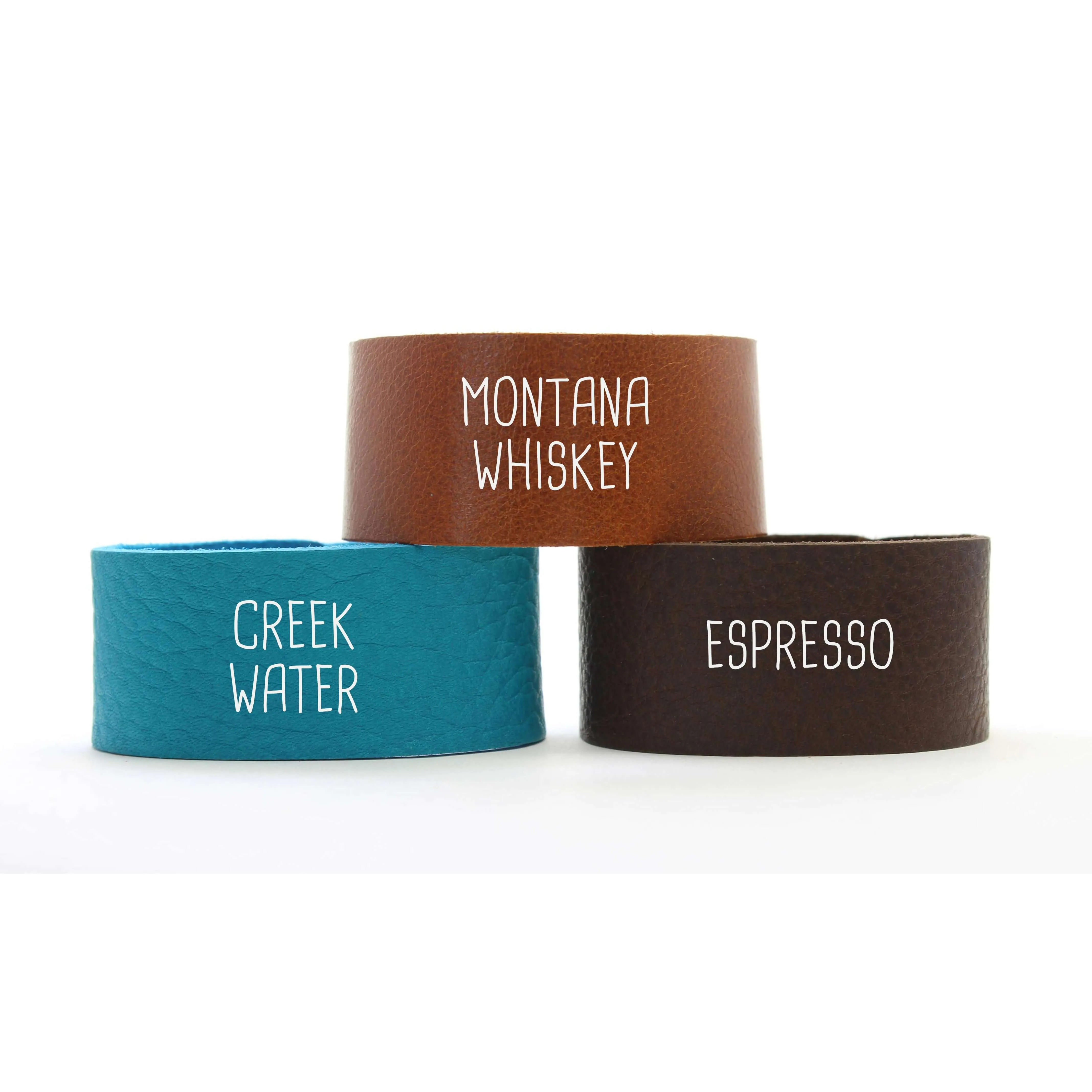 Ride, our Bicycle Leather Cuff Bracelet- for men and women