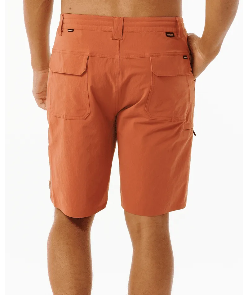RIP CURL Boardwalk Global Entry Hybrid Shorts Terracotta
