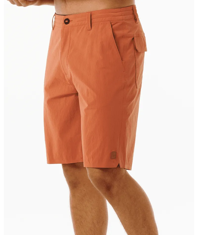 RIP CURL Boardwalk Global Entry Hybrid Shorts Terracotta